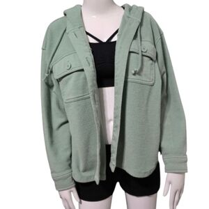 American Eagle Outfitters Corduroy Hooded Shacket (shirt jacket)